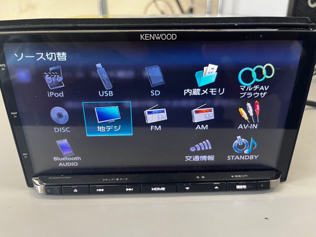 スバルオプションKENWOOD KXMH701F カーナビ GPSナビゲーション