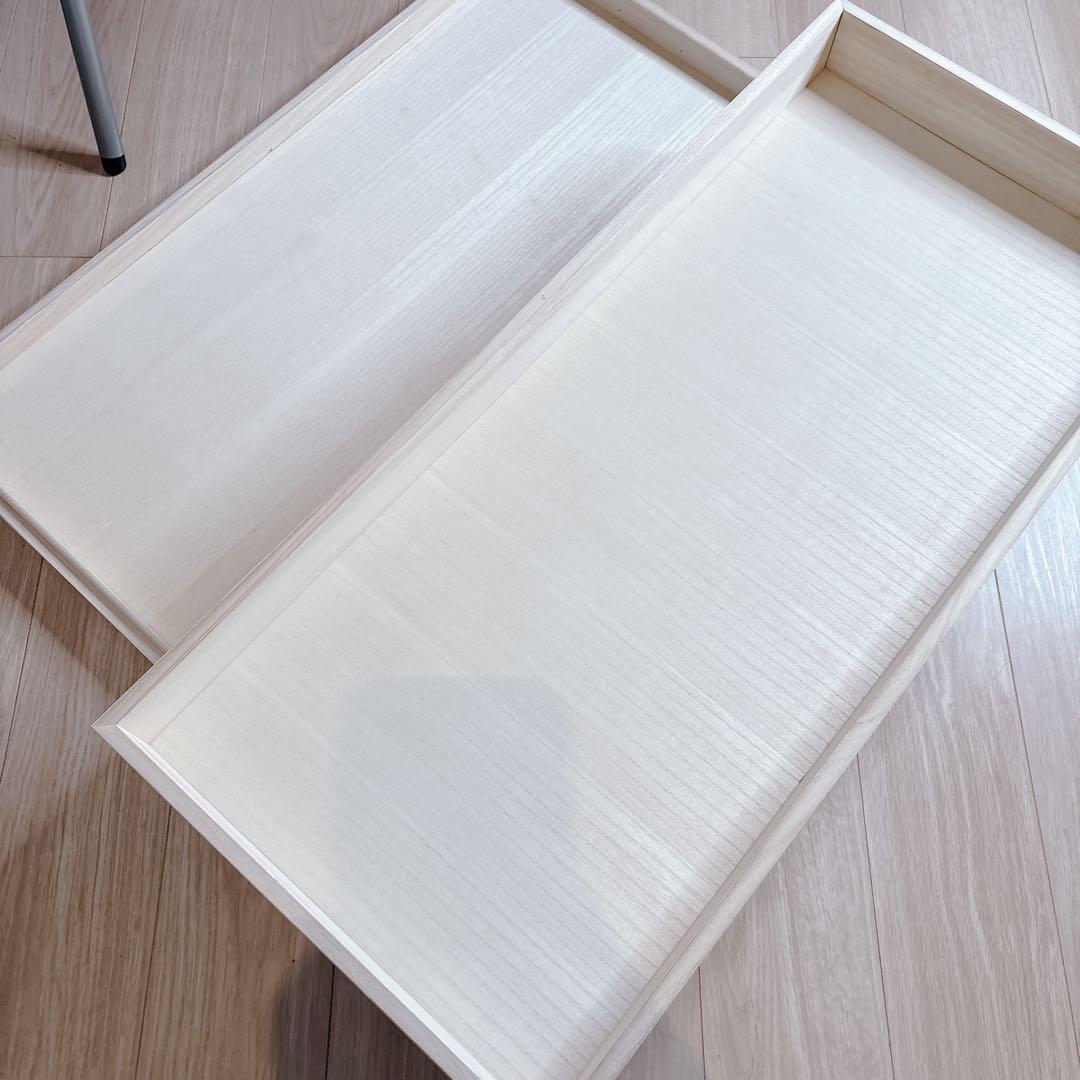 美品★桐の衣装箱　着物・和服・衣装　桐ダンス2段　昭和レトロ