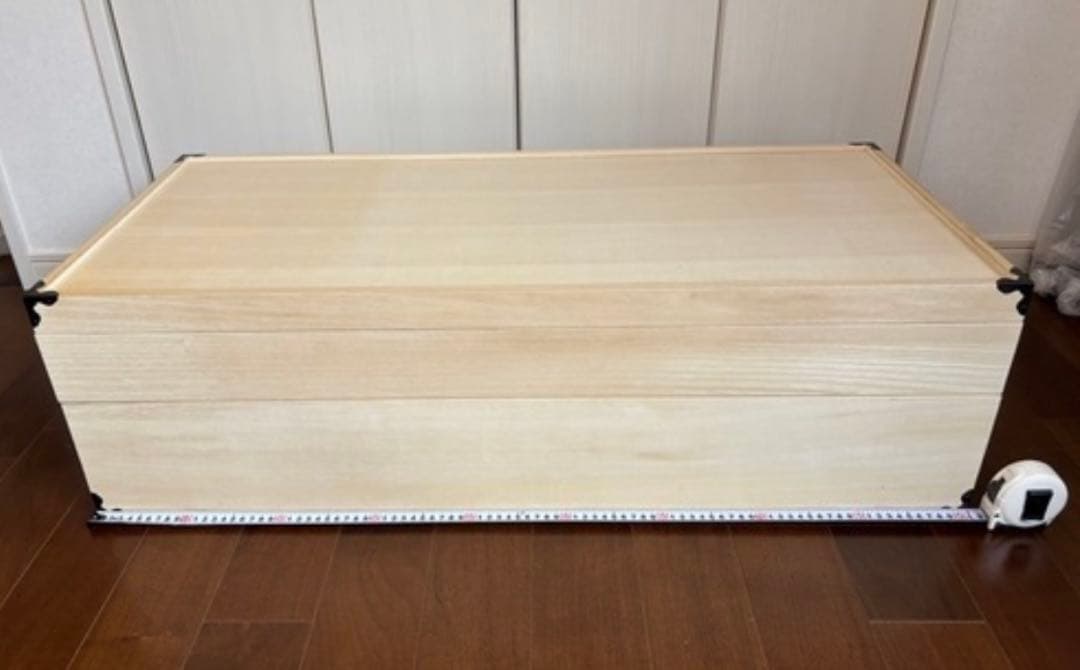 美品★桐の衣装箱　着物・和服・衣装　桐ダンス2段　昭和レトロ