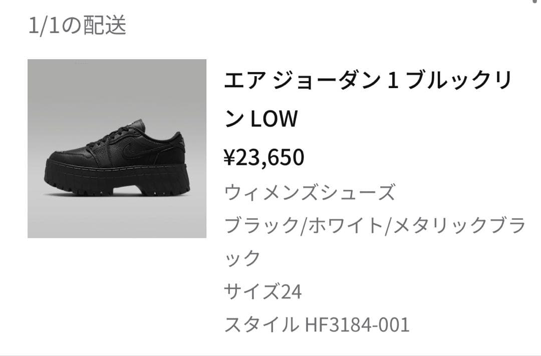 エア ジョーダン 1 ブルックリン LOW 24cm