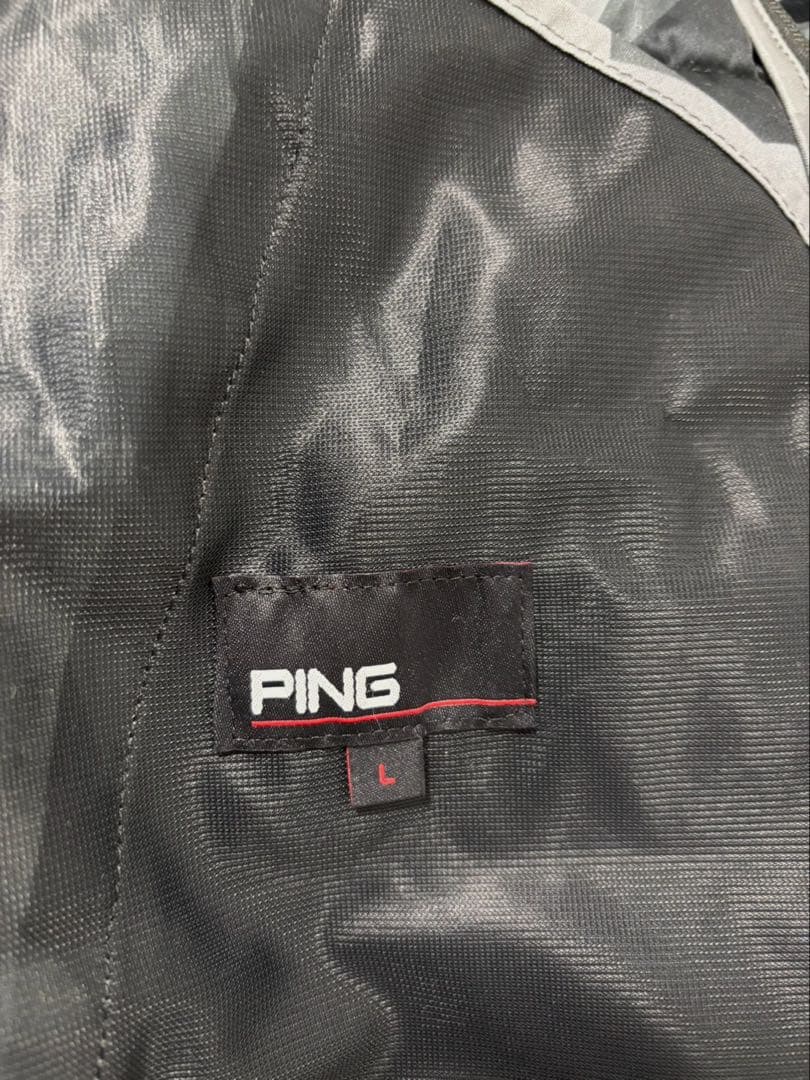 ★新品タグ付★ PING ゴルフ 中綿ジャケット レディース L カモ柄グレー