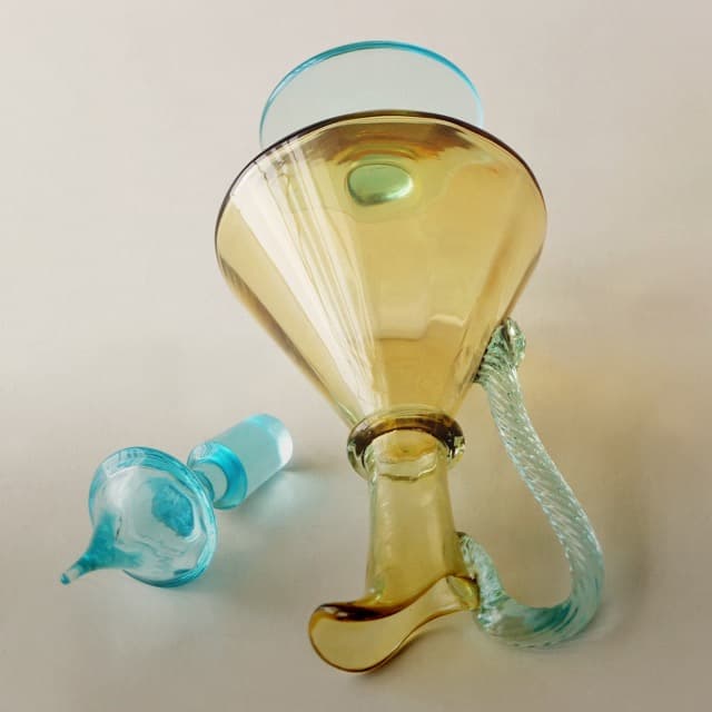 アンティーク フランス製 リキュール アペリティフ デキャンタ ペア