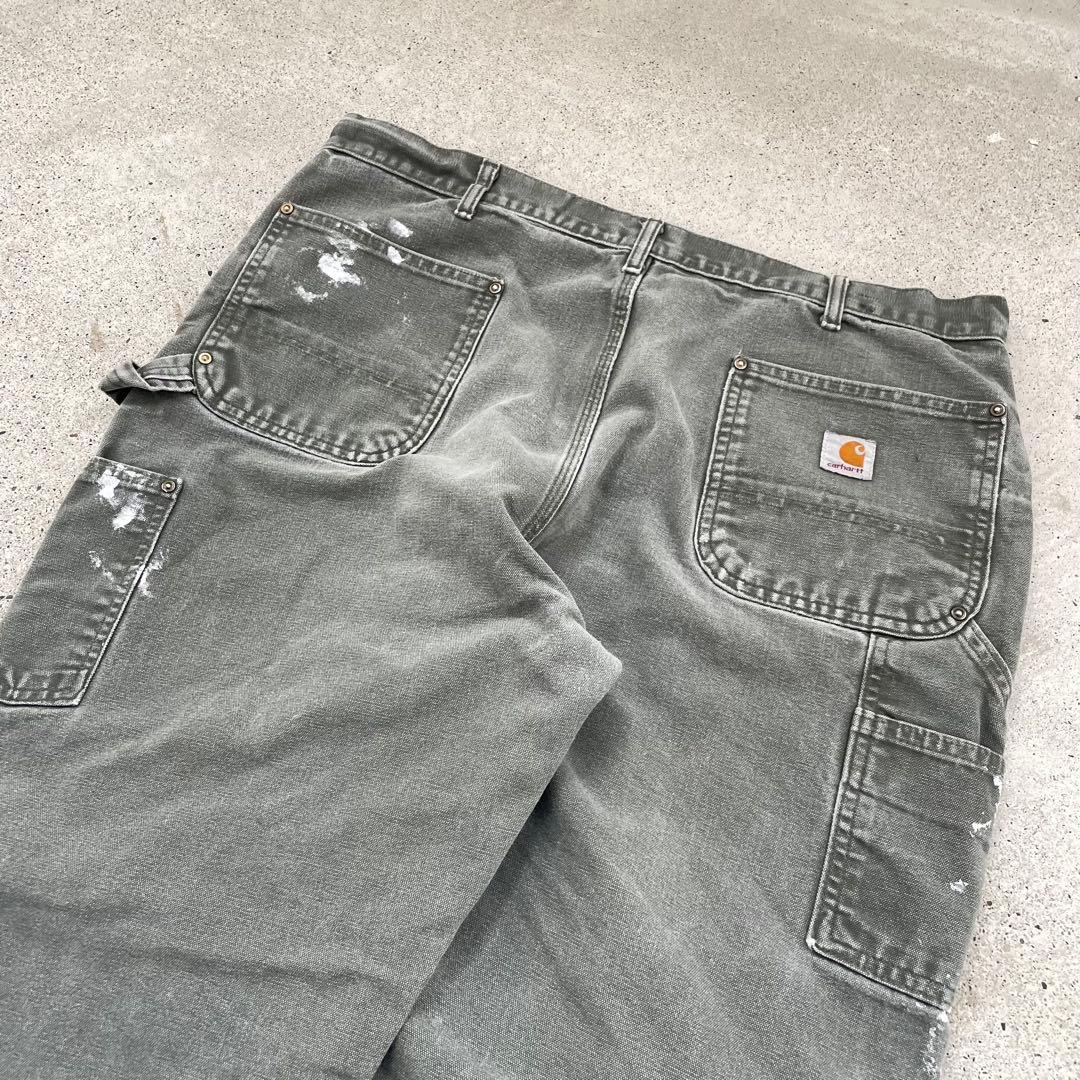 00s USA製 Carhartt ダック生地 ダブルニー カーペンターパンツ