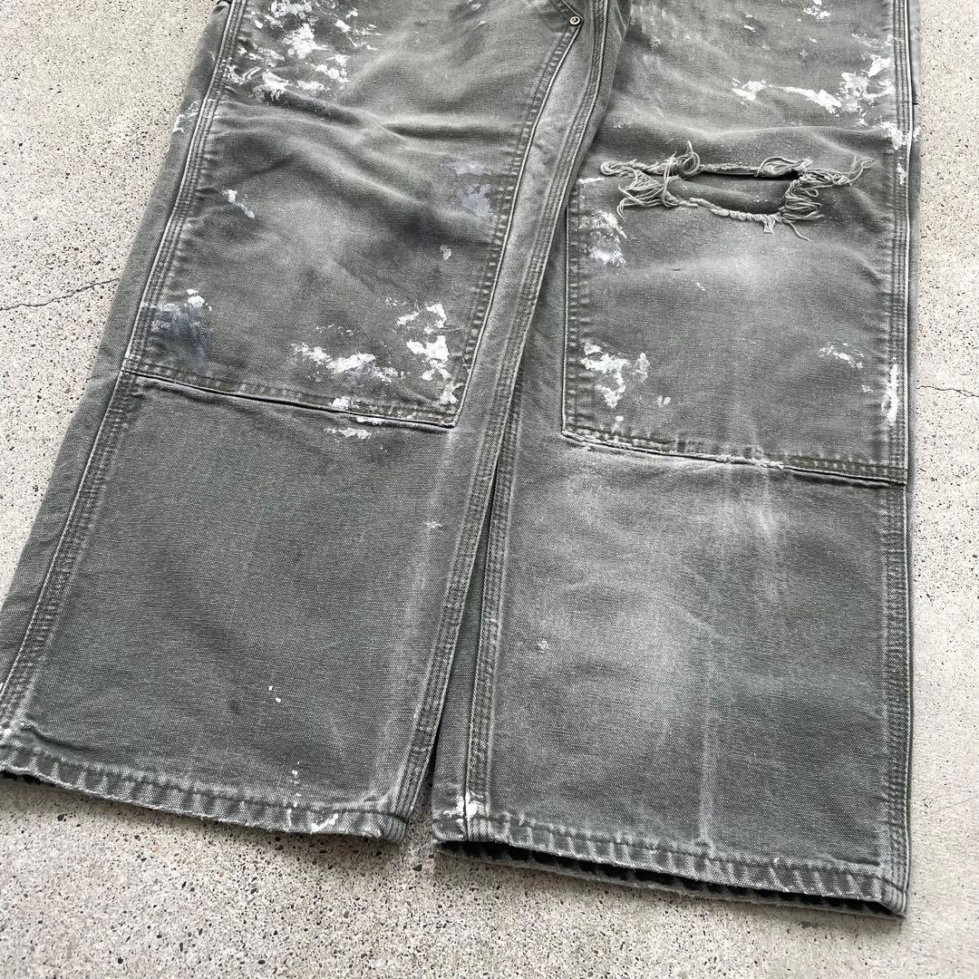 00s USA製 Carhartt ダック生地 ダブルニー カーペンターパンツ