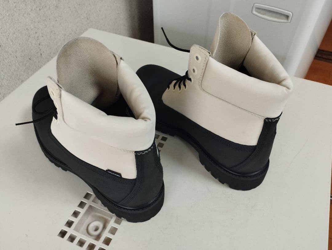 ティンバーランド　防水　６インチ　白✕黒　HELCOR　26.5センチ