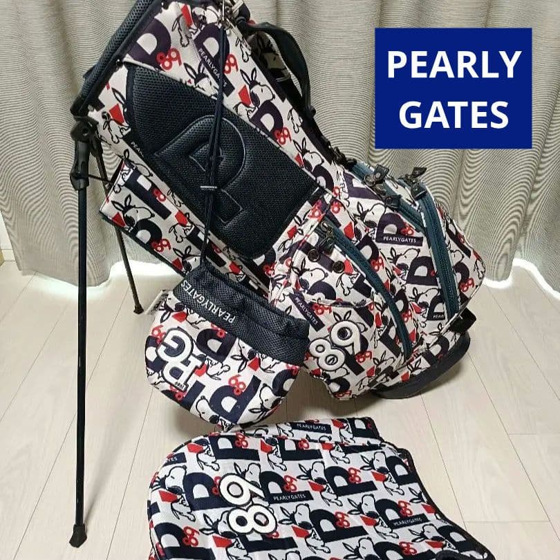 【USED】パーリーゲイツ♪SNOOPY♪キャディバッグ＆アイアンカバー