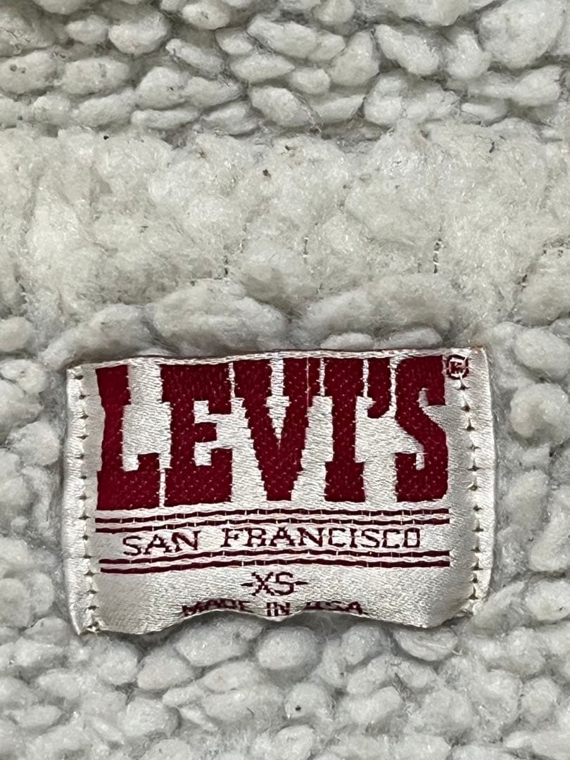 80s LEVI'S ブラックボアデニムジャケット