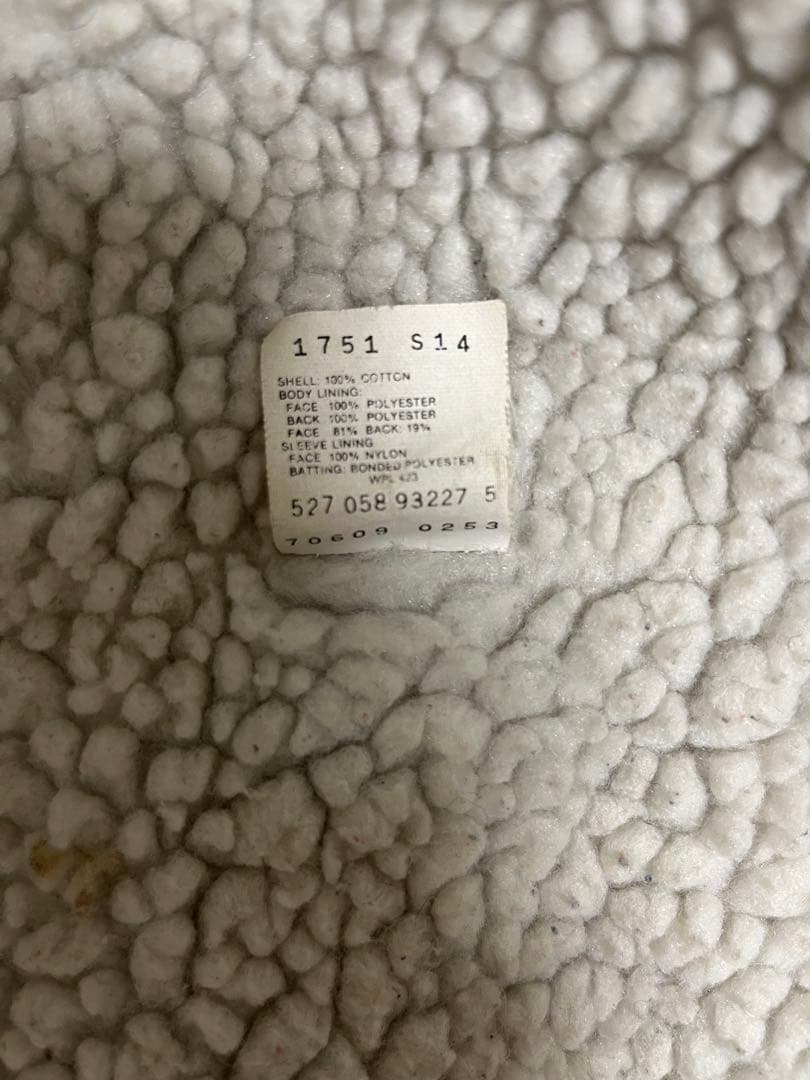 80s LEVI'S ブラックボアデニムジャケット