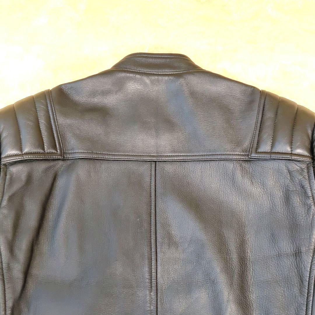 極美品 クシタニ ライダース レザージャケット バイクウェア 牛革 ブラック