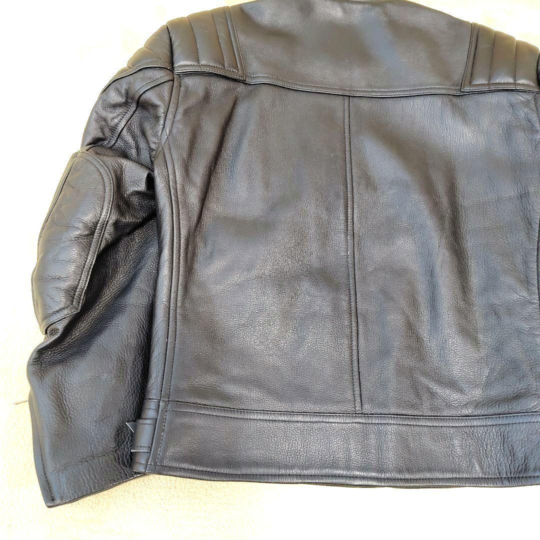極美品 クシタニ ライダース レザージャケット バイクウェア 牛革 ブラック