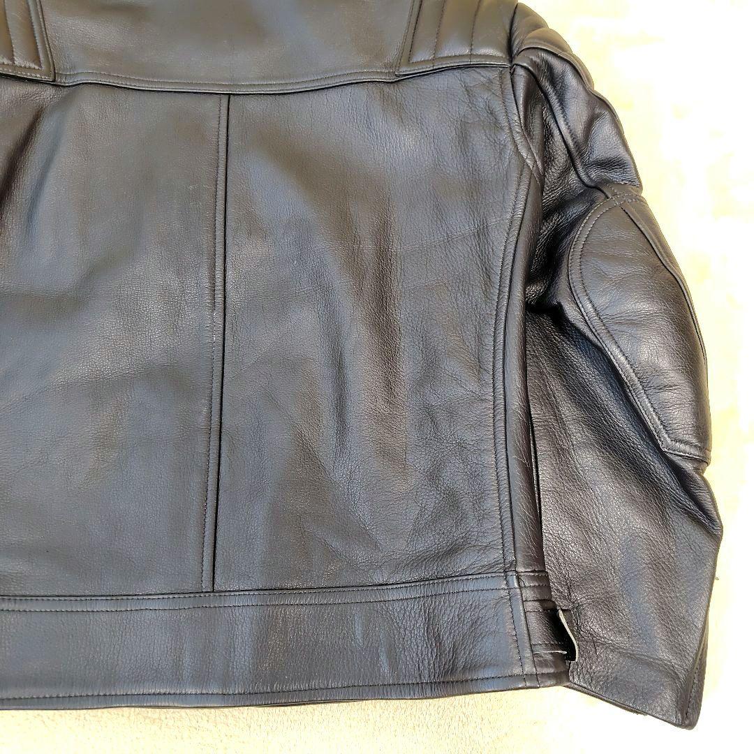 極美品 クシタニ ライダース レザージャケット バイクウェア 牛革 ブラック