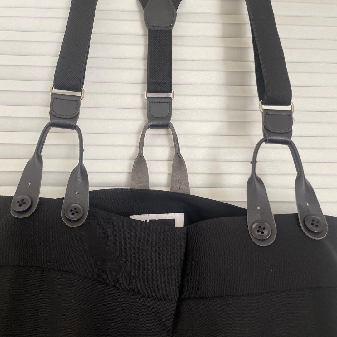 H BEAUTY&YOUTH ハイウエストサスペンダーパンツ S トロピカル