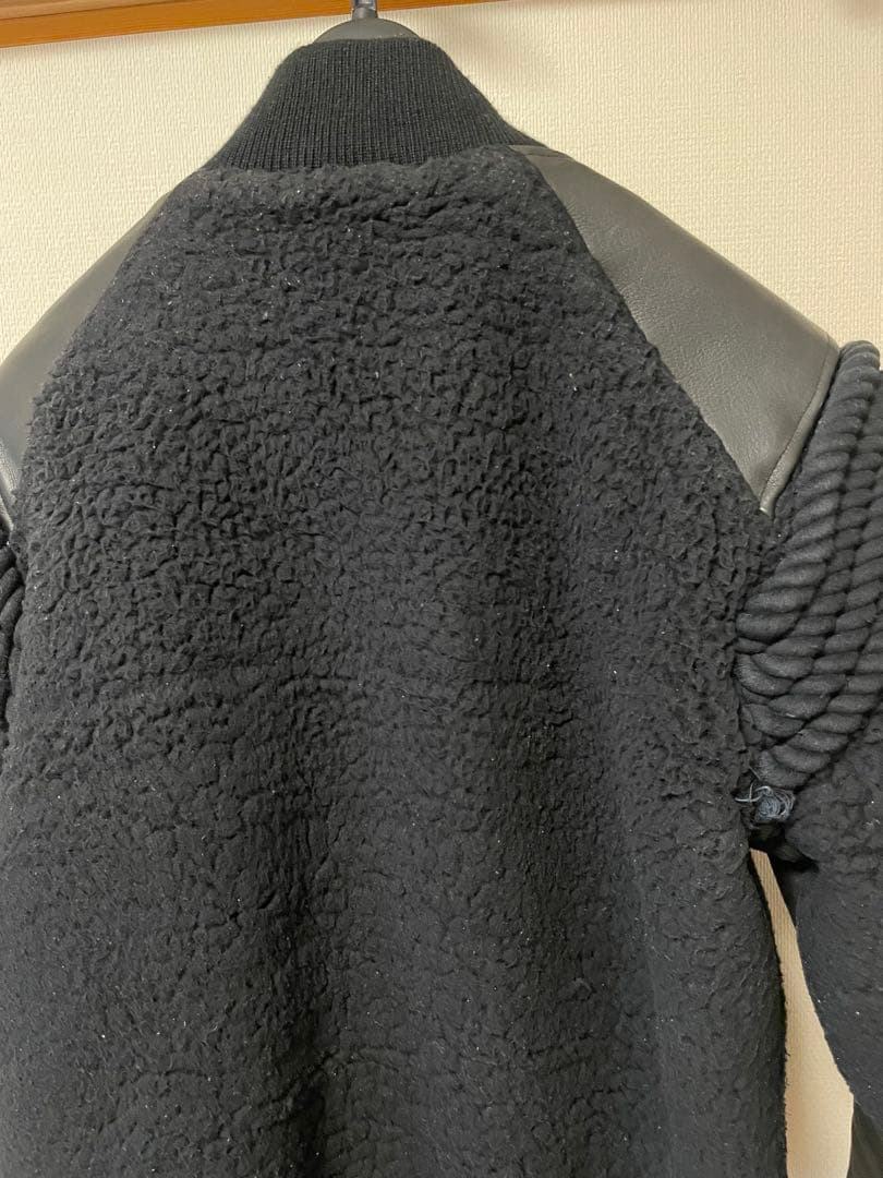 フェノメノン　スタジャン 黒 レザー フリース