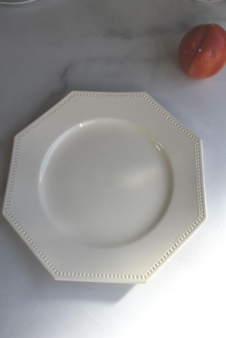 超美品サルグミンヌ　オクトゴナル　デセール皿　フランスアンティーク