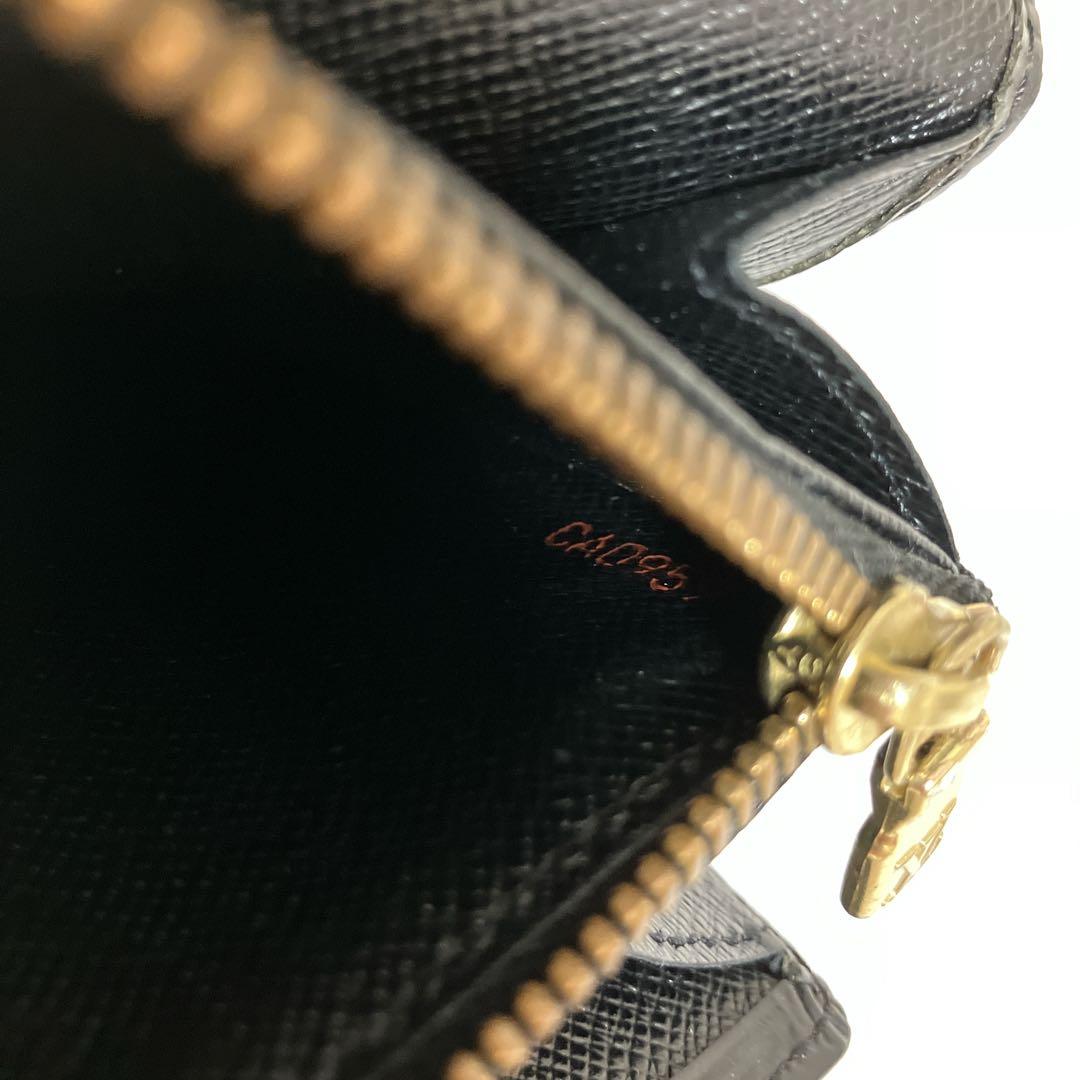 ✨美品✨ルイヴィトン　二つ折り　長財布 ポルトモネ クレディ ノアール