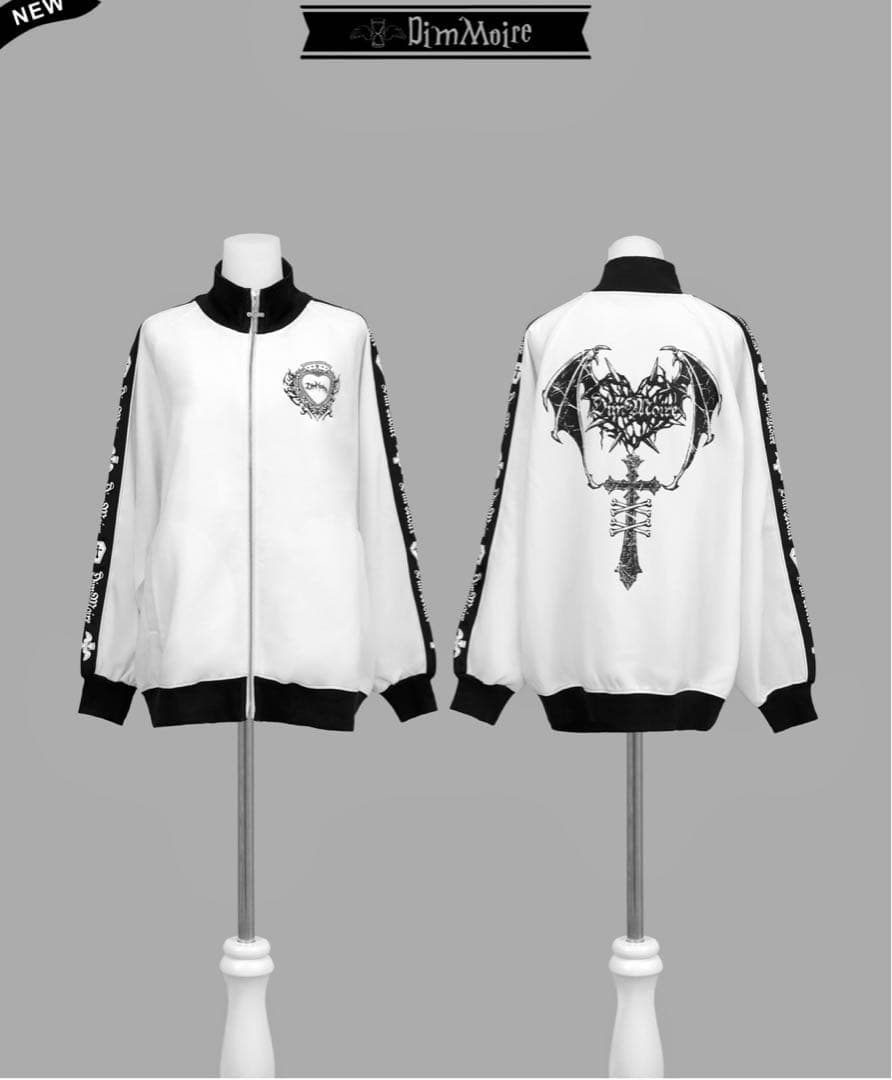 ディムモアール ロゴプリントジャージトップス【White】 XL