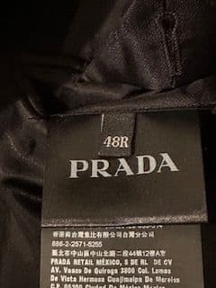 PRADA ブラック チェスターコート48