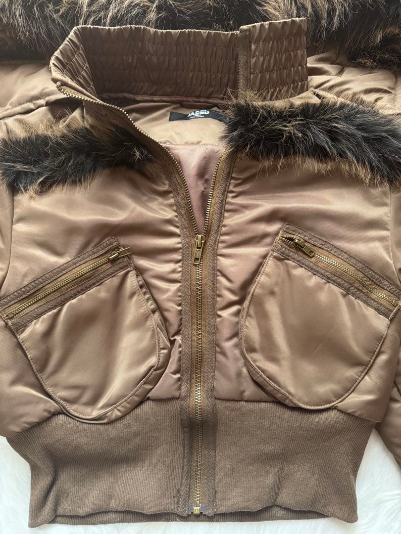 【JADED LONDON】フード付きブラウンジャケット