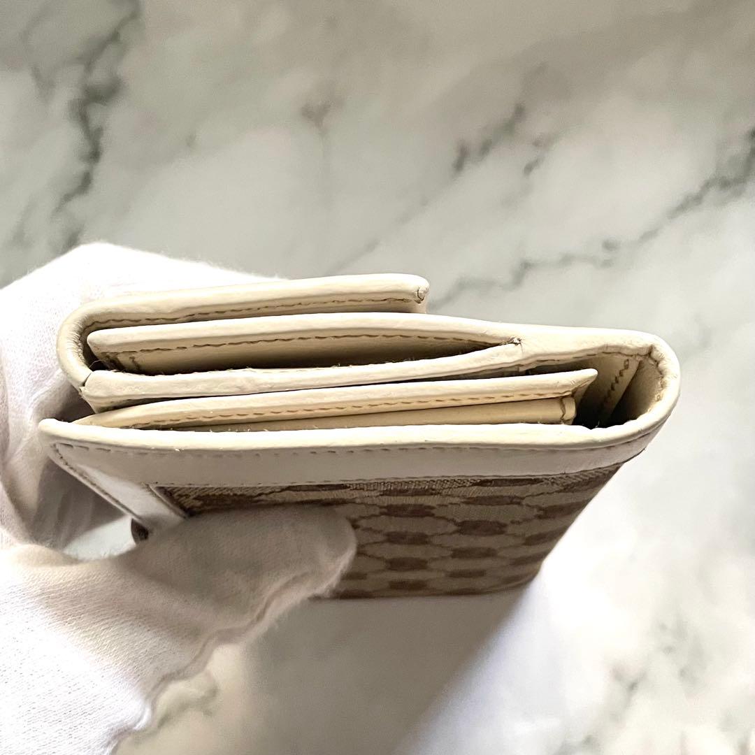 GUCCI グッチ　長財布　GG キャンバス　ゴールド金具　0115-⑩