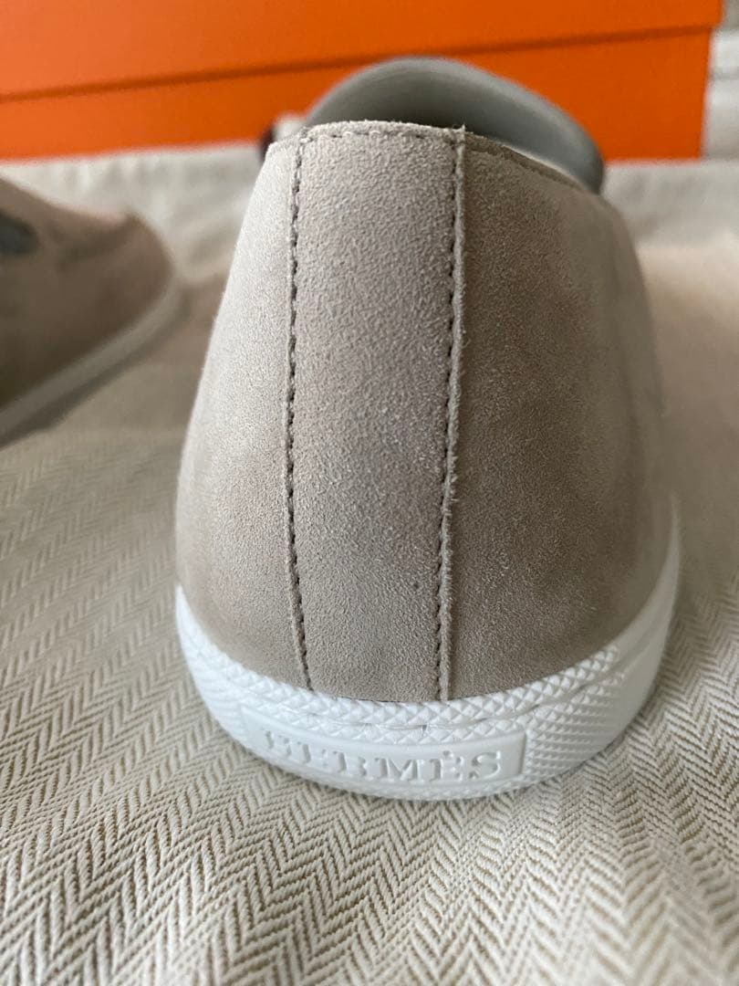 エルメス　HERMES 靴　メンズ　モカシン　ジュリアン　ベージュ　42.5新品