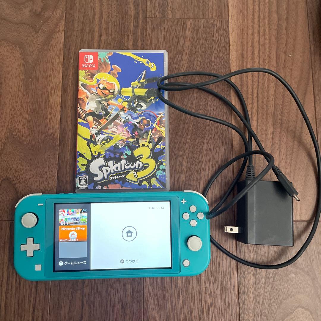 Nintendo Switch Lite ターコイズ 本体　スプラトゥーン3