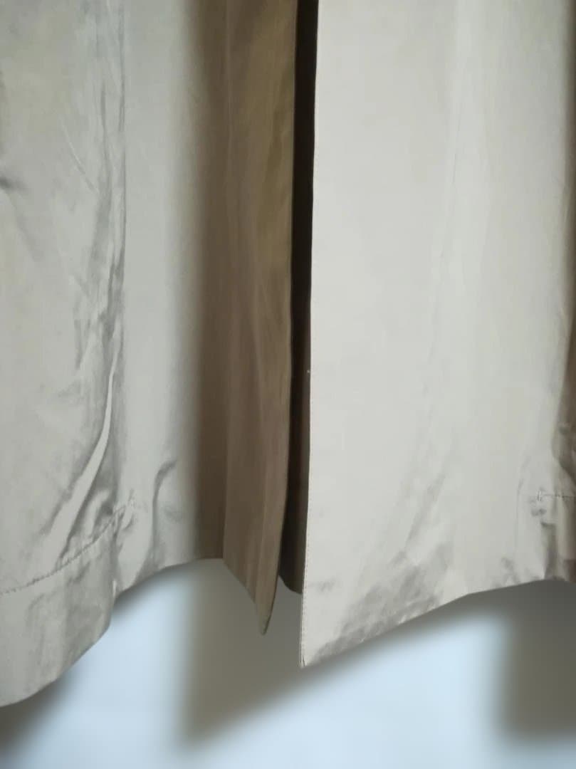 ebure ライトタフタ ノーカラードルマンスリーブコート ベージュ サイズ38