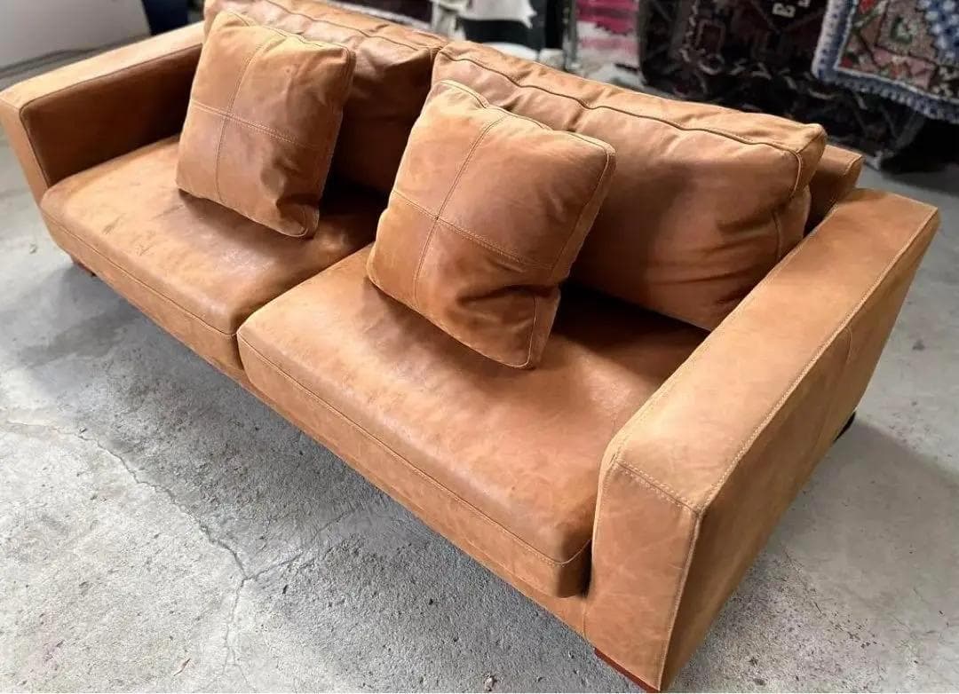 SQUARE FURNITURE / スクエアファニチャー　レザーソファ