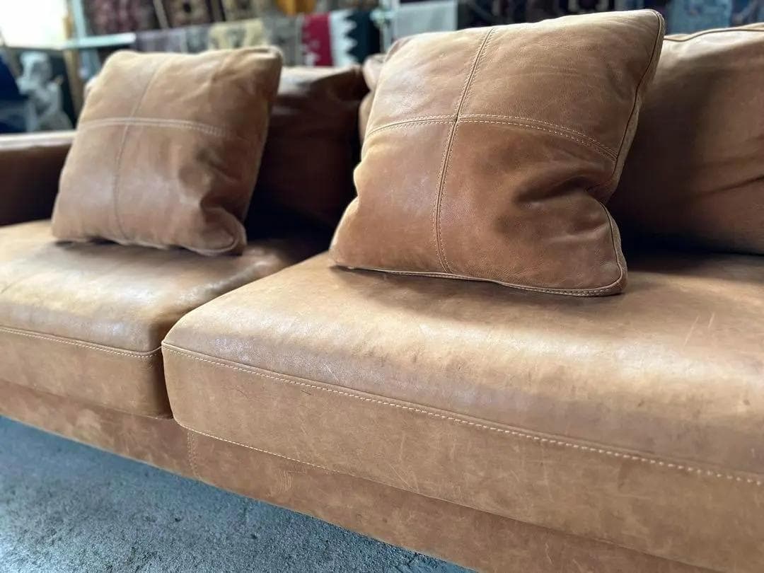 SQUARE FURNITURE / スクエアファニチャー　レザーソファ