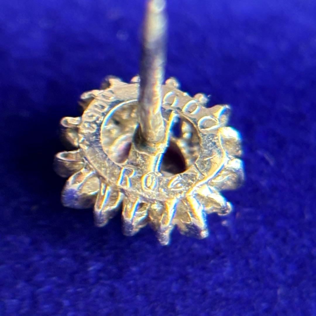 pt900 プラチナ900 ダイヤモンド　ルビー　ネクタイピン　ピンバッジ