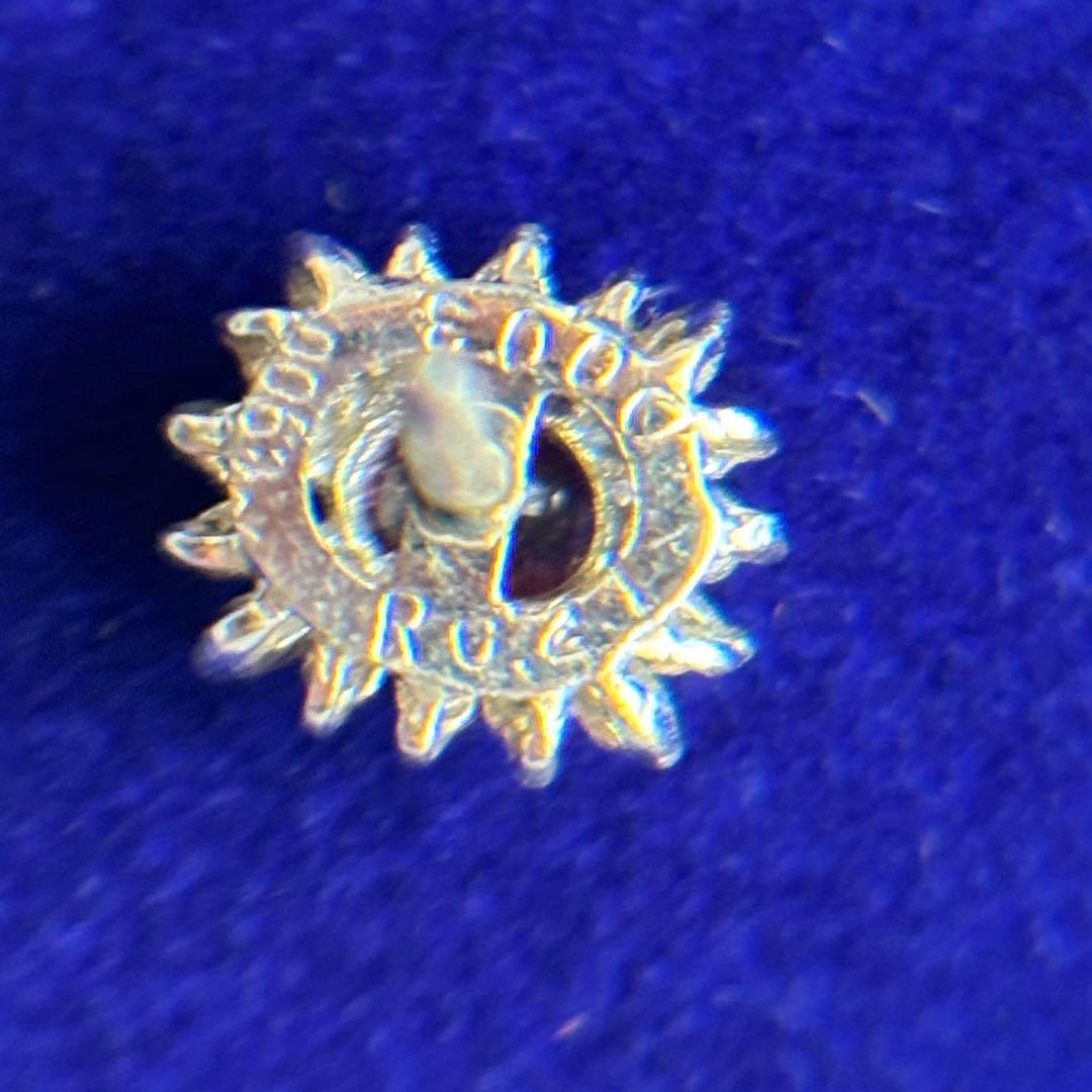 pt900 プラチナ900 ダイヤモンド　ルビー　ネクタイピン　ピンバッジ