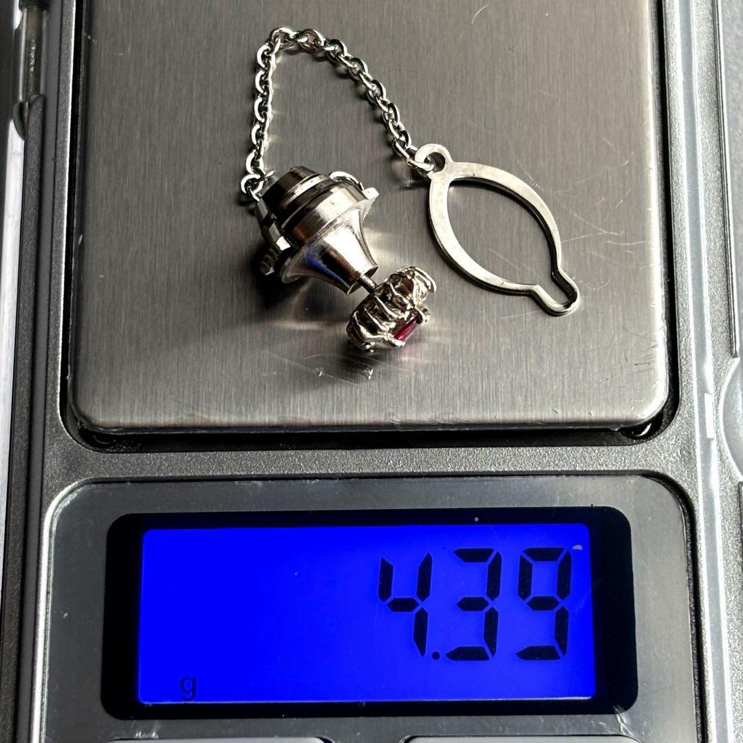 pt900 プラチナ900 ダイヤモンド　ルビー　ネクタイピン　ピンバッジ