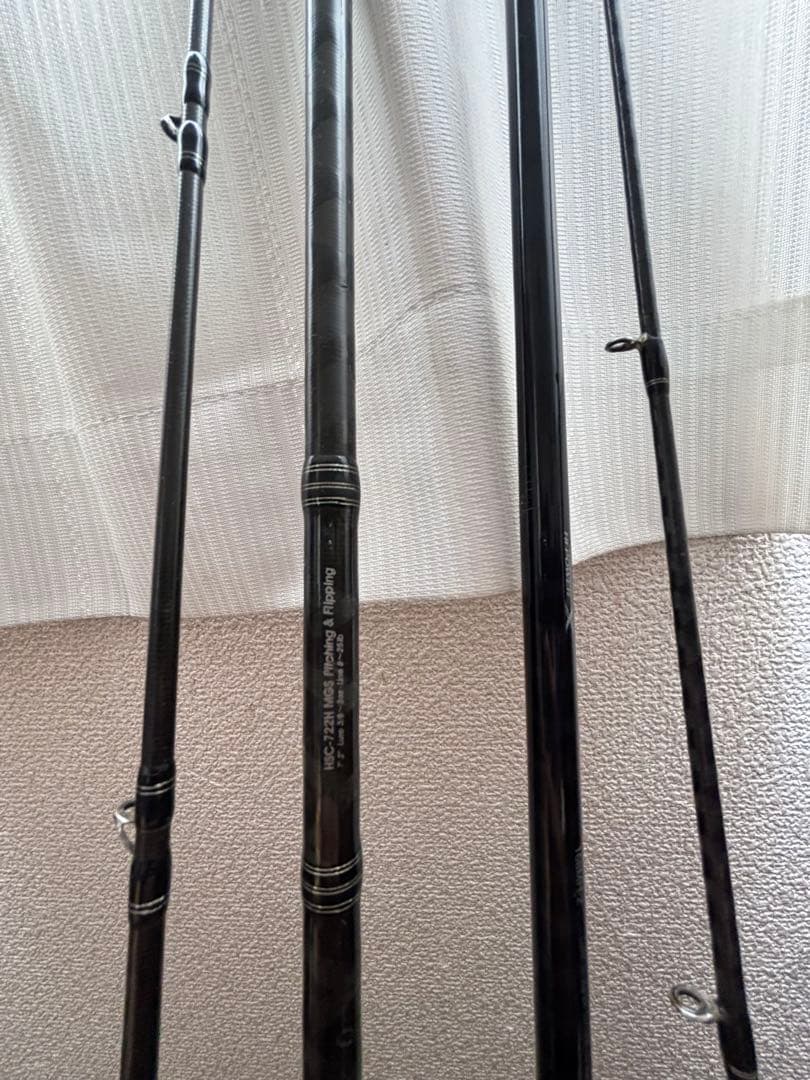 釣果実績ありエクスプライド168mh-2、ホーネットスティンガー722H ベイト