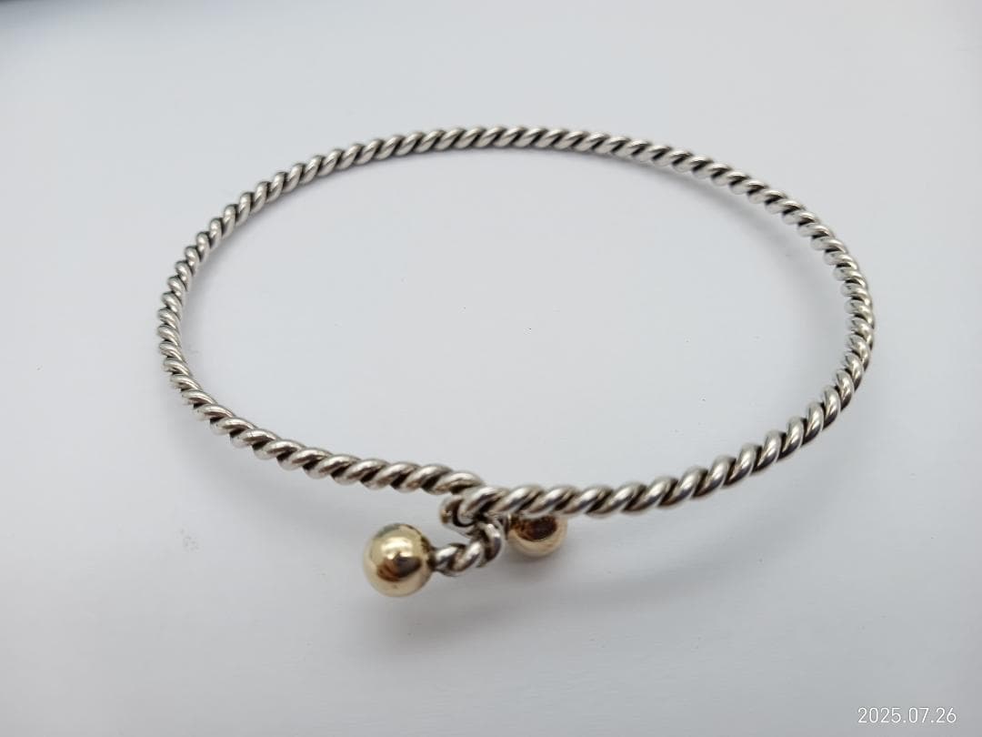 ティファニー ブレスレット バングル フック＆アイ ツイスト sv925　750