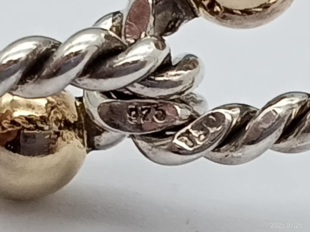 ティファニー ブレスレット バングル フック＆アイ ツイスト sv925　750