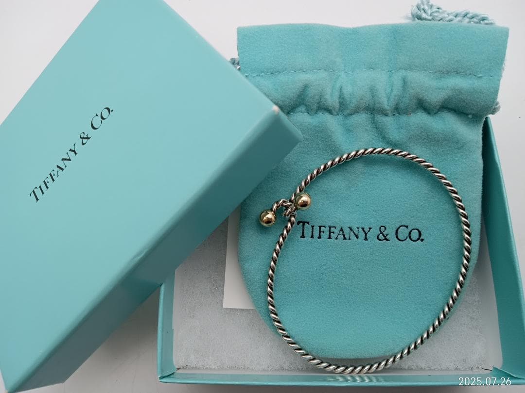 ティファニー ブレスレット バングル フック＆アイ ツイスト sv925　750