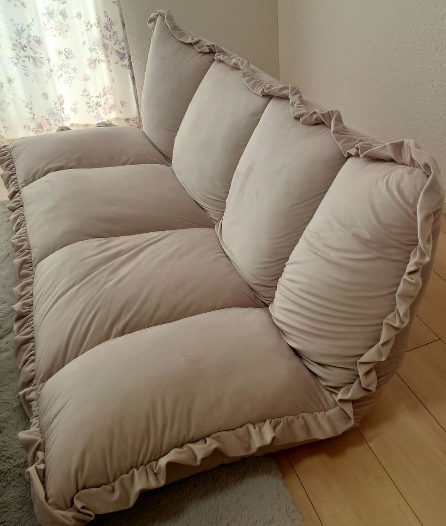 フランフラン　フロアソファ ピンク