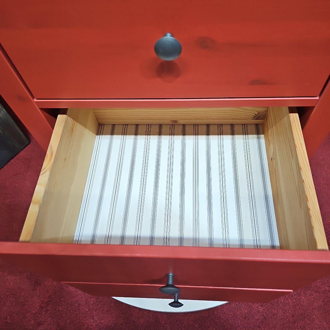 東京23区内送料無料 IKEA 廃盤 収納 タンス 赤