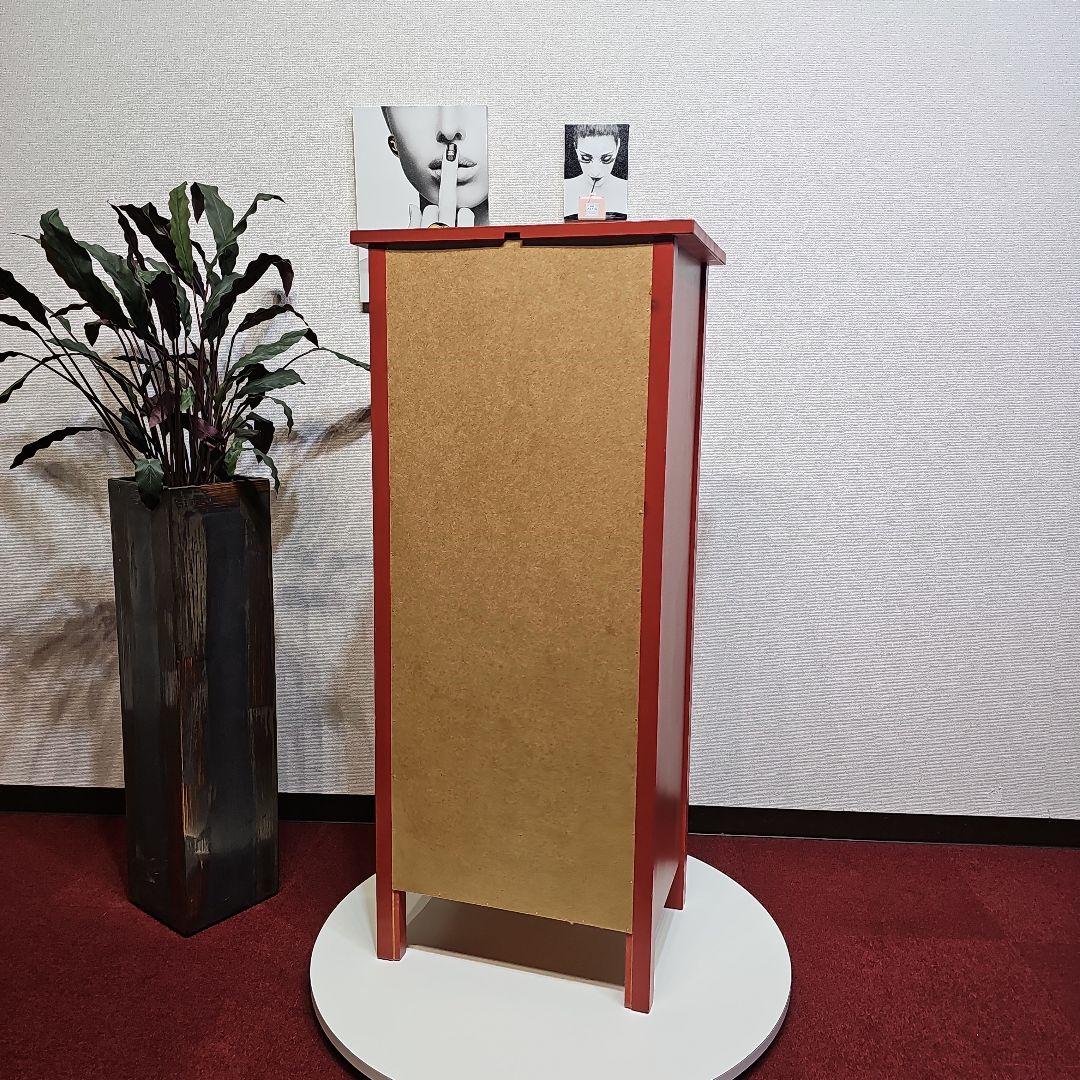 東京23区内送料無料 IKEA 廃盤 収納 タンス 赤