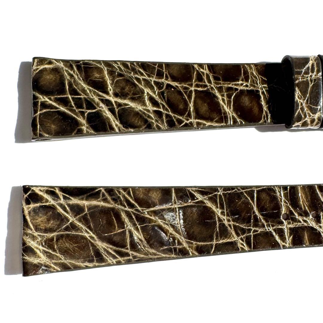 時計 18mm Real CROCODILE Watch Straps Vintage
