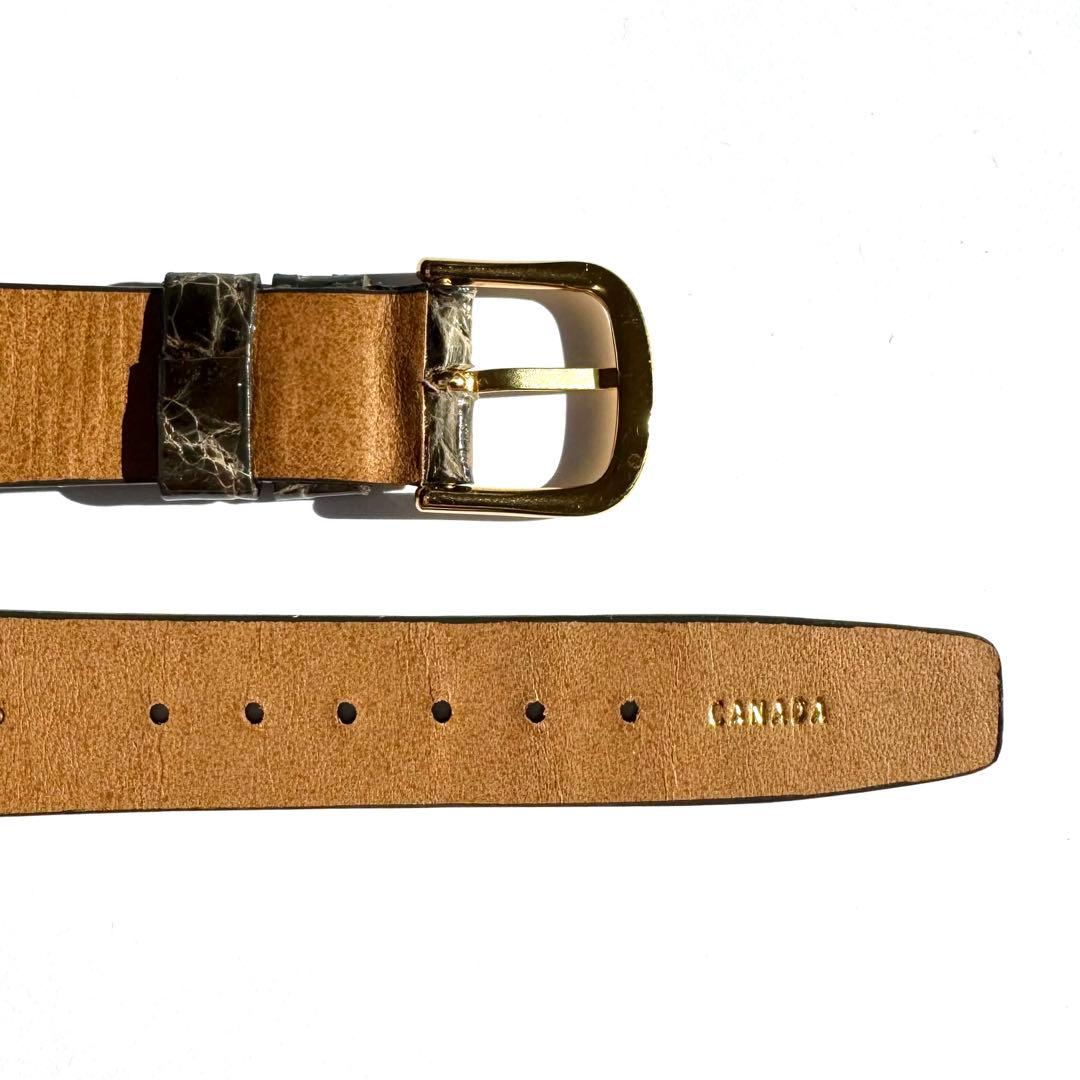 時計 18mm Real CROCODILE Watch Straps Vintage