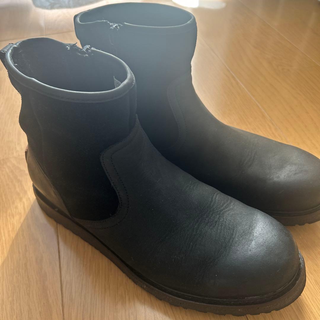 ちいち UGG サイドゴアブーツ ブラック 100786 M8/W10