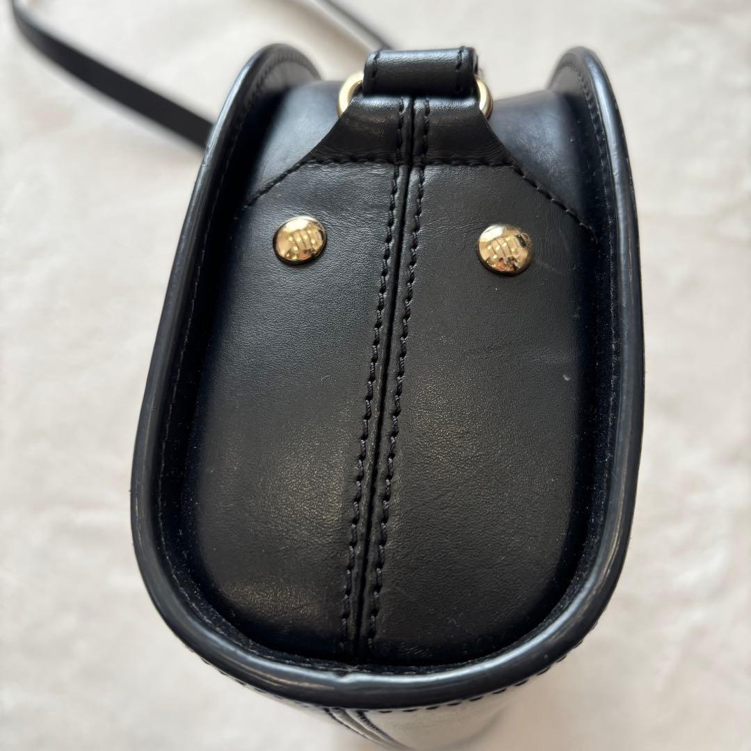 【A.P.C.】ハーフムーン ショルダーバッグ ポシェット 半月型　BLACK