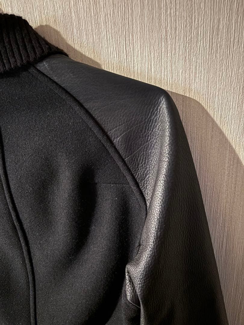 ATTACHMENT Wool×Leather Varsity Jacket