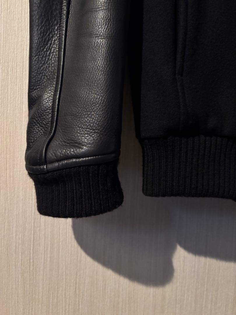 ATTACHMENT Wool×Leather Varsity Jacket