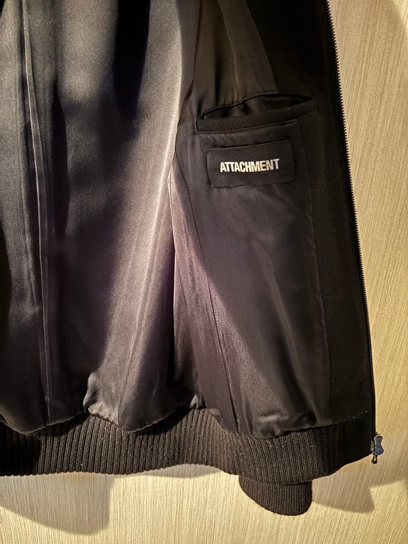 ATTACHMENT Wool×Leather Varsity Jacket