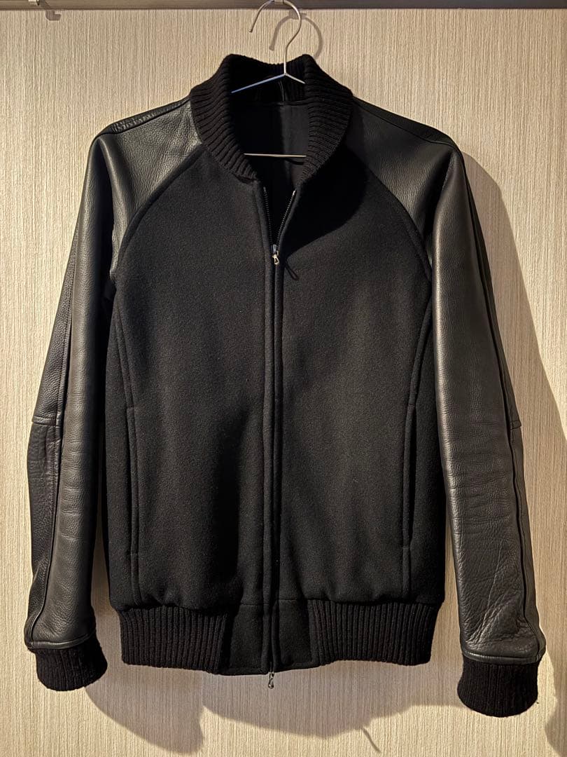 ATTACHMENT Wool×Leather Varsity Jacket