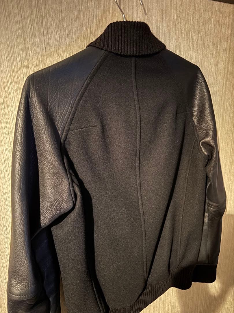 ATTACHMENT Wool×Leather Varsity Jacket