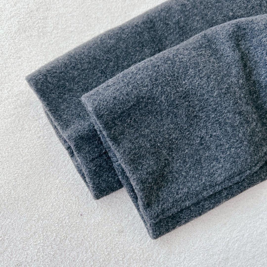 美品✨マックスマーラ　ロングコート　マキシ丈　ウール　チャコールグレー　38