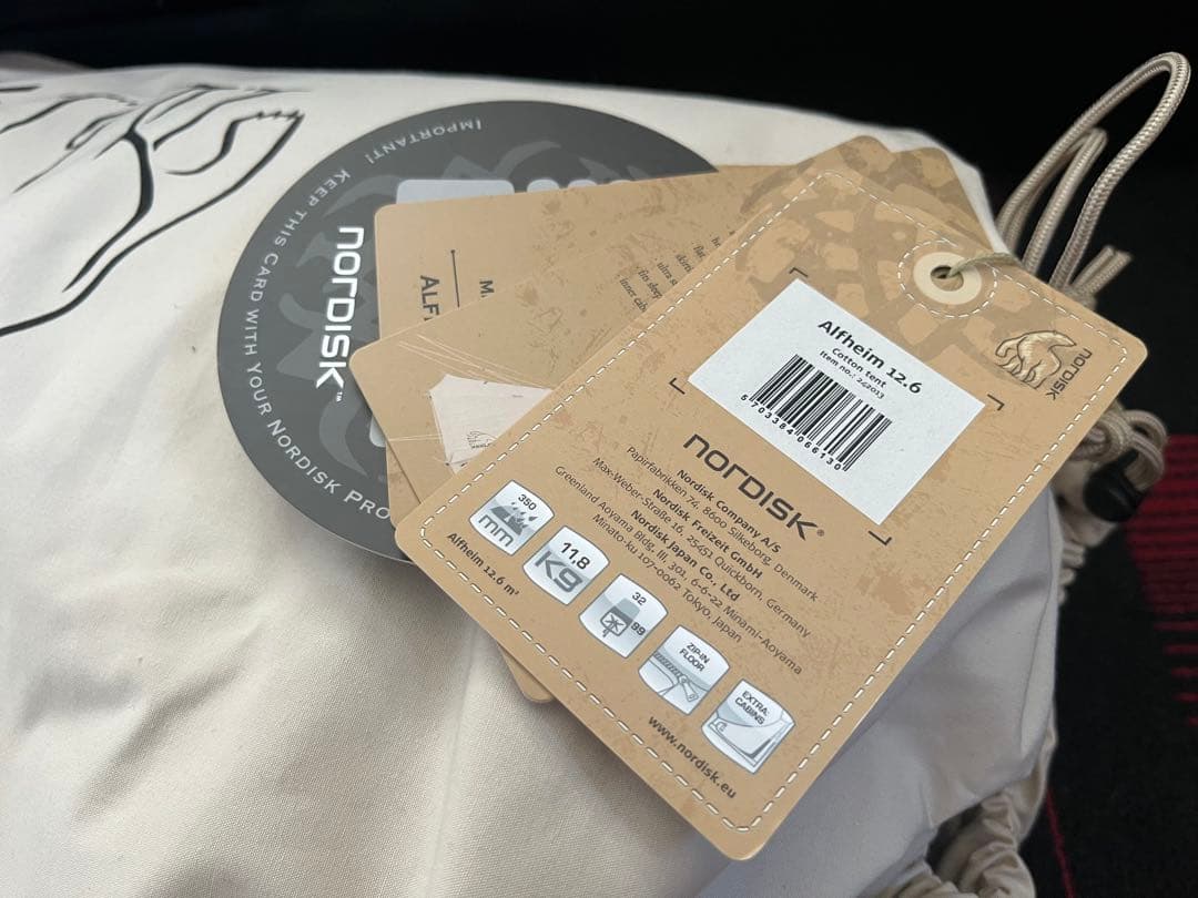 【新品、未使用品】Nordisk Alfheim テント 12.6