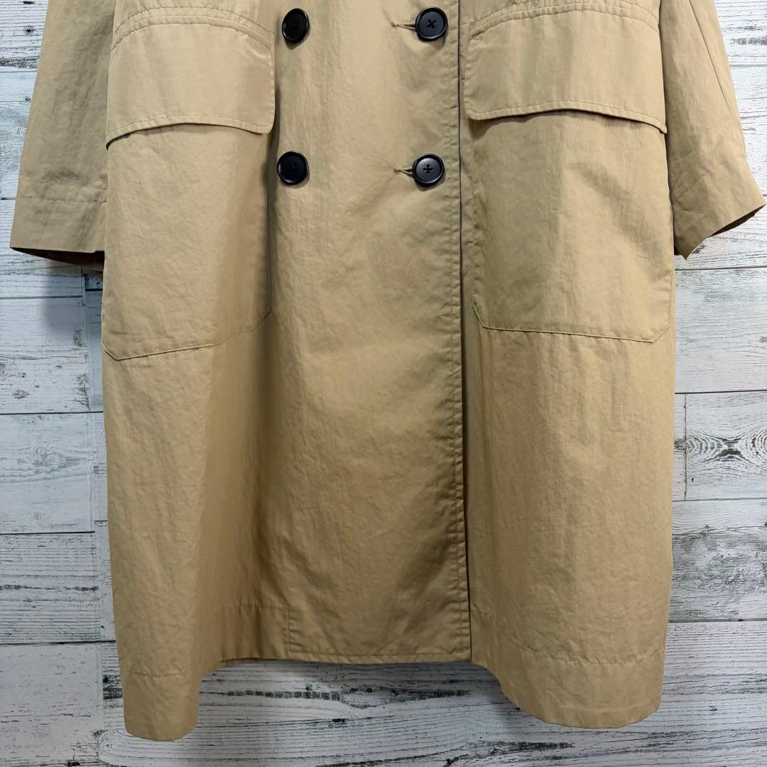 MHL, ドライワックスコットンナイロンコート　トレンチコート　ベージュ　38